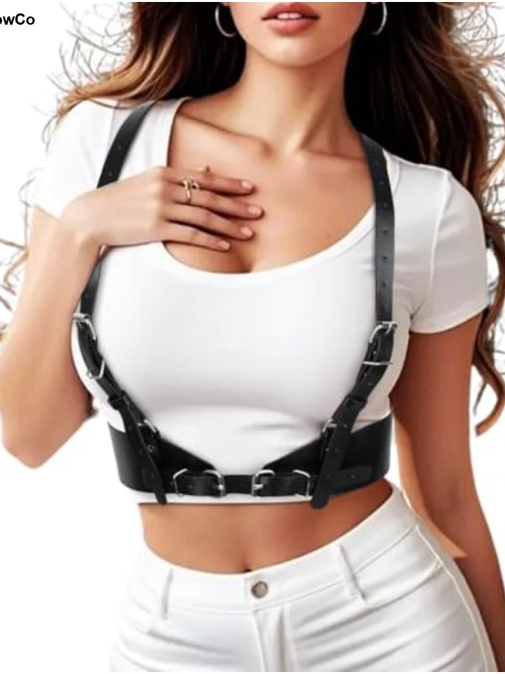 Punk Corset Belt PU Faux Leather Adjustable Waist Buckle Women's Fashion Belt